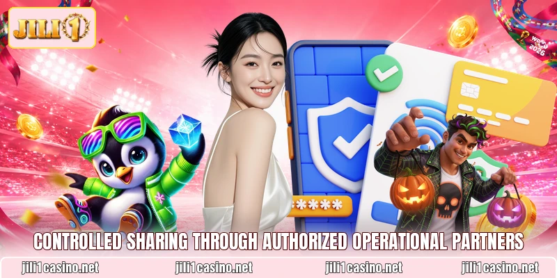 Controlled sharing through authorized operational partners