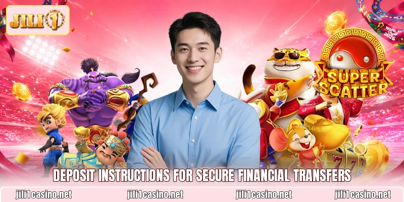 Deposit instructions for secure financial transfers