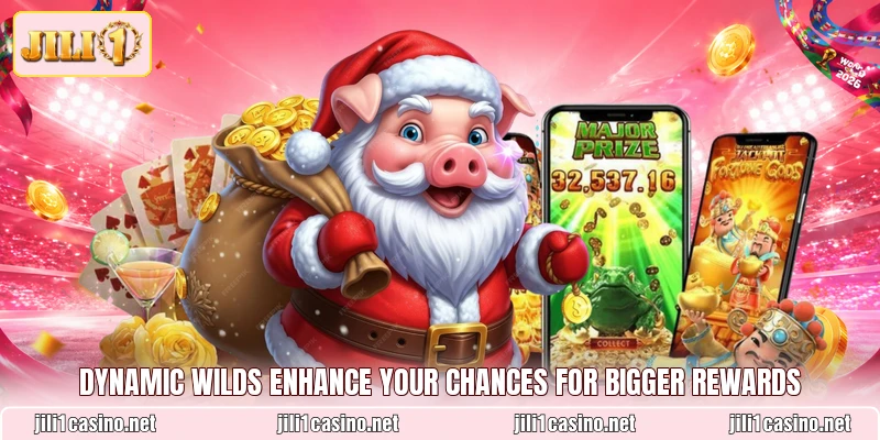 Dynamic wilds enhance your chances for bigger rewards