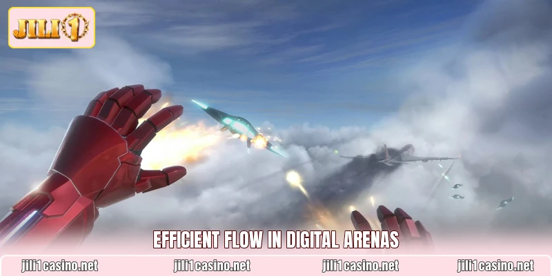 Efficient flow in digital arenas