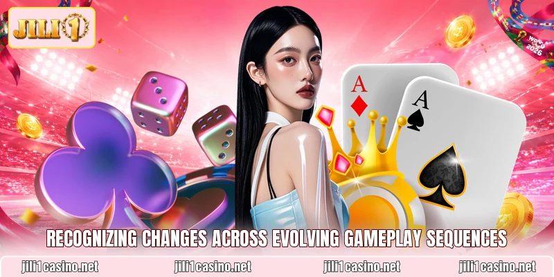 Recognizing changes across evolving gameplay sequences