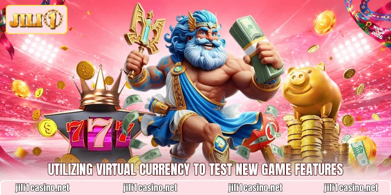 Utilizing virtual currency to test new game features